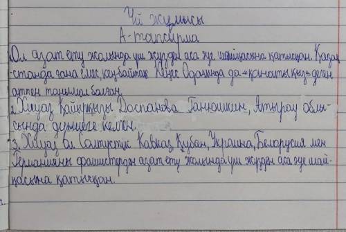 1. Хиуаздың «қанатты қыз» атану себебі неде? 2. Хиуаз өскен өлкені қалай суреттер едіңдер? 3. Хиуазд