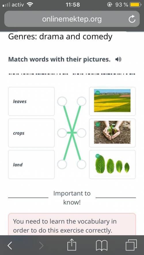 Genres: drama and comedy match words with their pictures