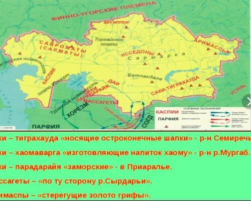 Установи соответствие: саки-тиграхаудасвященная Книга персов Авестасаки-парадарайяскифы, живущие в р