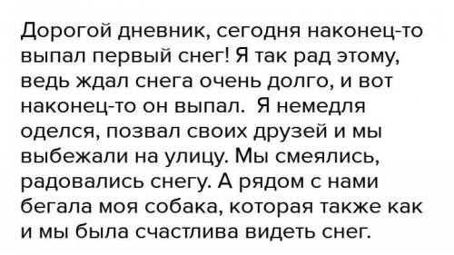 Сочинение по картине «первый снег» в виде дневниковых записей