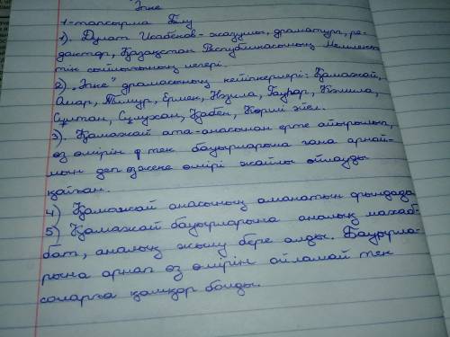 1. Дулат Исабеков туралы не білдіңдер? 2. «Әпке» драмасының кейіпкерлерін атаңдар.тардан өтті?орында