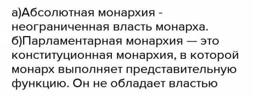 Определите вид монархии по эллюстрации. А)В)​