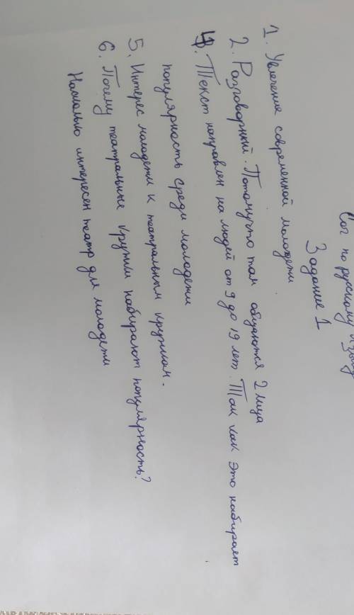 Прочитайте текст и выполните задания.Театр для подростков-актуально ли это сегодня?. 1) Определи т