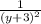 \frac{1}{ {(y + 3)}^{2} } \\