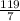 \frac{119}{7}