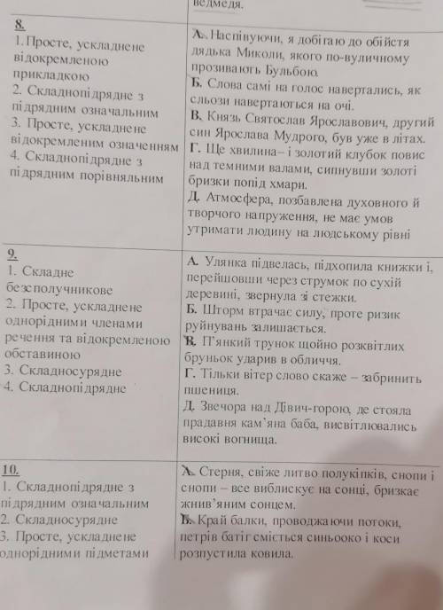 9клас. Просте і складне речення​