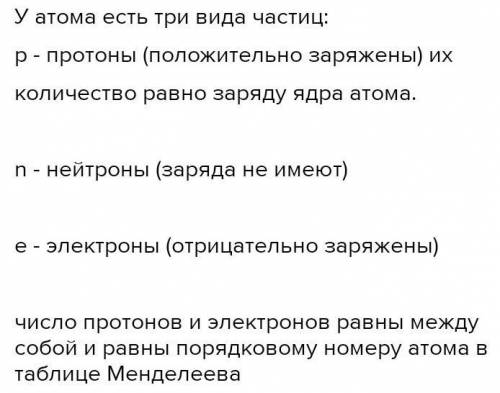Что значит если частица атома имеет заряд?​