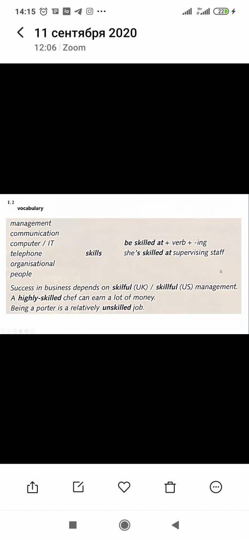 L2 6 Complete these sentences with words from the vocabulary box above. 1 Dealing with difficult mem