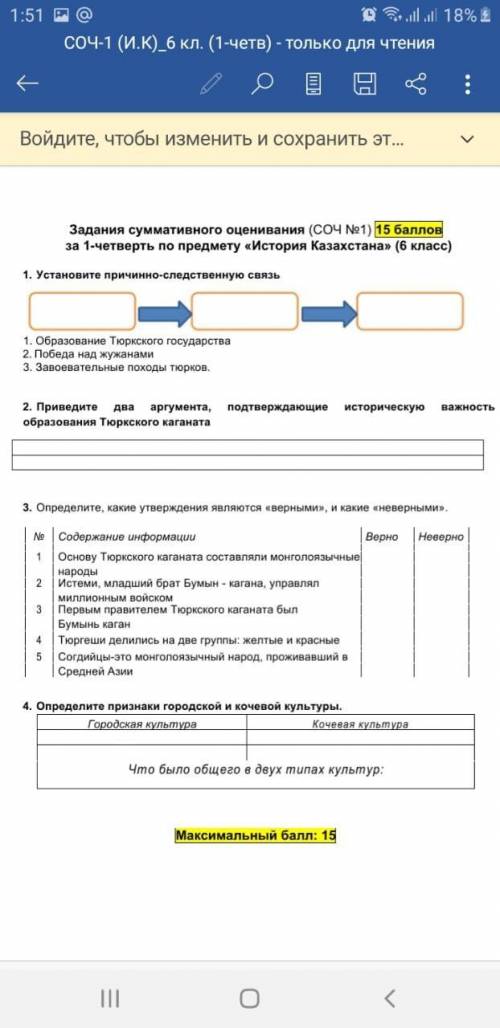 СРОСНО СОЧ ПО ИСТОРИИ КАЗАХСТАНА 6 КЛАСС