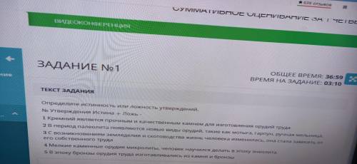 быстрей проставить истина и ложь