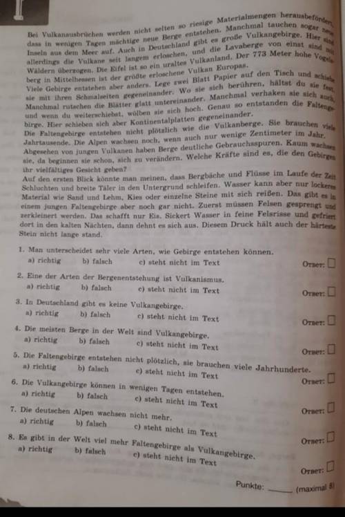 ChiamaAufgabe 3Lies den Text und entscheide: Welche Aussagen sind richtig, welche sind faisch undwel