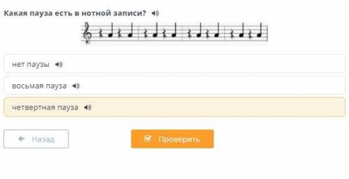 Какая пауза есть в нотной записи?