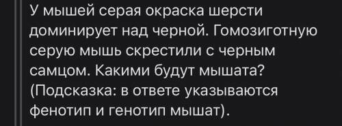 с задачей на фотке.в ответе укажите фенотип и генотип)