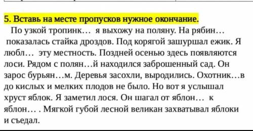 Вставь на месте пропусков нужное окончание ​