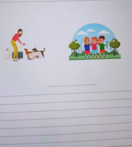 Sk 3 ✓ Look at the pictures and write a short story in 40-60 words. Write the beginning,some interes