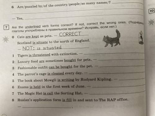 Are the underlined verb forms correct? If not, correct the wrong ones