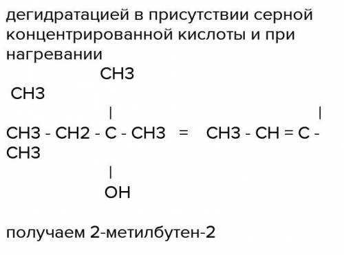 CH2=C-CH -реакция какого алкена​