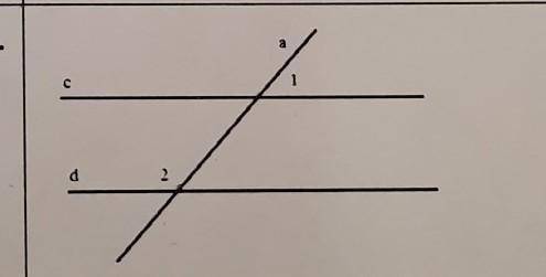 Дано:угол 1 = 44°, угол 2 = 136°.Докажите с||d;​