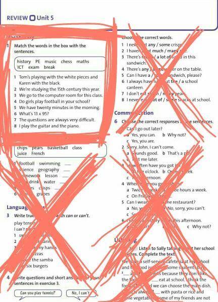 Match the words in the box with the sentences​
