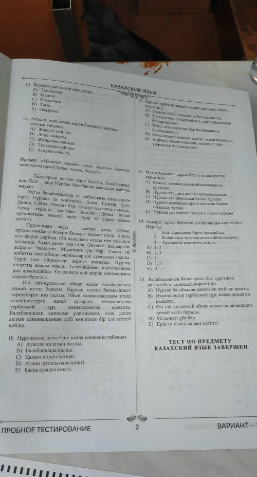Воуд пробный 5019 вариант, казахский сделайте полностью