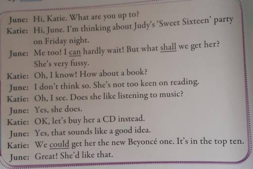 Find sentences in the dialogue which mean: How's it going? - I'm really looking forward to it! - She