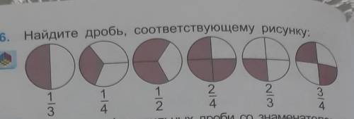6. Найдите дробь, соответствующему