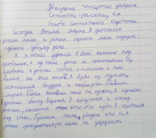 найдите ошибки моего сочинения​