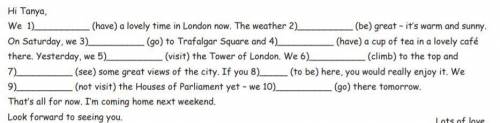 Complete the text with the verbs from brackets using the following tenses: Present Simple, Present C