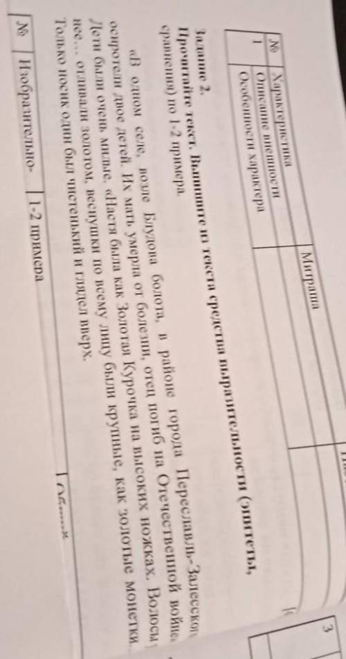 Прочитайте текст выполните из текста средства выразительности (эпитеты сравнения)по 1-2 примера​