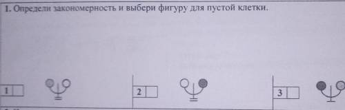 Определи закономерность и выбери фигуру для пустой клетки! ​