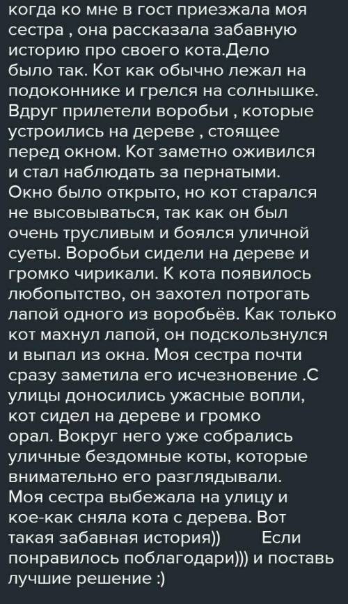Придумайте и напишите какую-нибудь забавную историю.