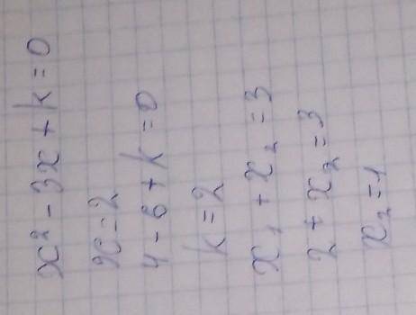 Один із коренів рівняння 3х² + 8х + с дорівнює -3. Знайдіть невідомий коефіцієнт та другий корінь​