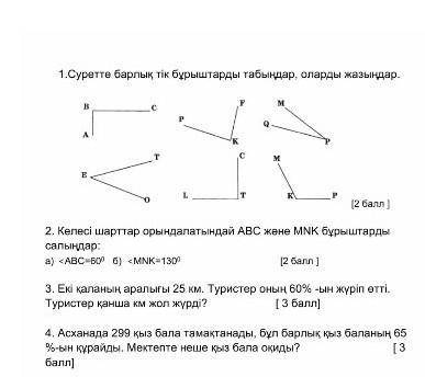 Математика 5класс БЖБ 4 токсан​