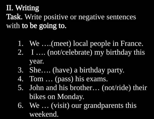 We ….(meet) local people in France. I …. (not/celebrate) my birthday this year.She…. (have) a birthd