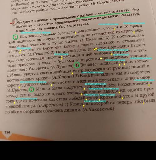 расставьте знаеи препинания и укажиие виды связи их может быть два и подчинительные и сочинительные​