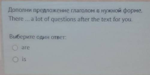 There ... a lot of questions after the text for you. 1) are 2) is​