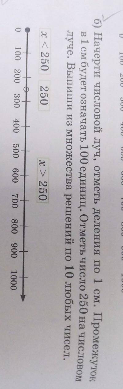 начерти числовой луч отметь деление по одному сантиметру промежуток в сантиметре будет обозначать 10