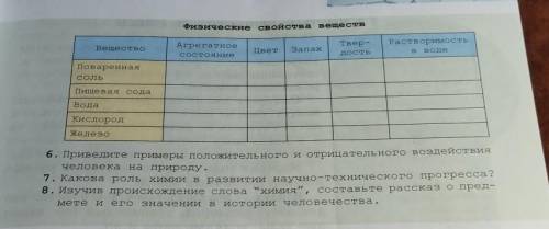 5.начертите в тетрадях и заполните привиденную ниже таблицу , 6,7,8 не надо мне таблицу заполнить на