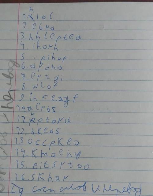 Нужно сделать из них слово и перевод