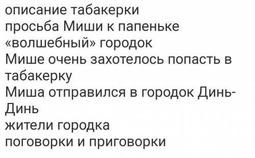 Удивительная тобакерка план
