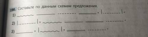 Составьте по данным схемам предложения. Только не с г д з!