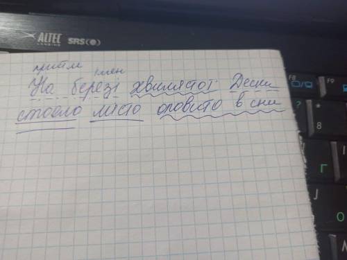 Синтаксичний розбір речення на березі хвилястої Десни стояло місто оповито в сни