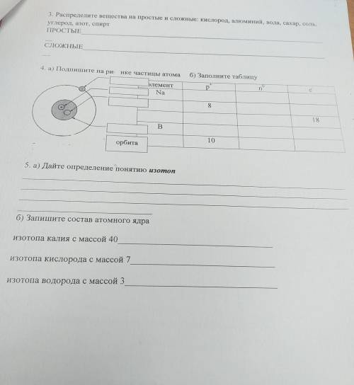 СОР 7 класс за раздел Атомы Молекулы .Веществ