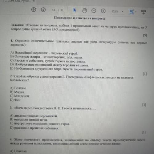 Решите СОЧ ПО РУССКОЙ ЛИТЕРАТУРЕ )