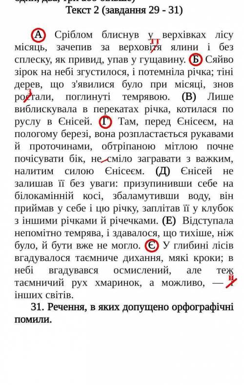 До іть будь ласка Прочитайте текст, виконайте подані після нього завдання 29 – 31, які передбачають