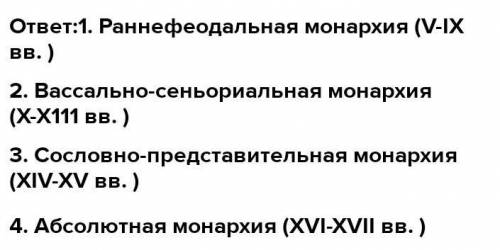 Какие этапы развития феодального государства предшествовали абсолютизму?